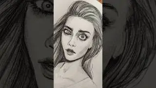 🖤 Cara Delevingne Emotions Pencil Drawing Portrait Speedpaint Practice Traditional Art Sketchbook