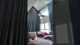Smart Motorized Curtain @ high location - Smart Curtain Malaysia