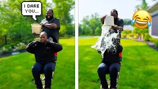 I DARED MY WIFE TO LET ME POUR FIVE BUCKETS OF ICE WATER ON HER | DARE NO TRUTH!!