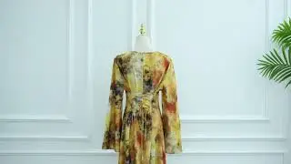 Loriya Muslim Clothing Wholesale Global Shipping Modest Dress Closed Abaya Women Dress Printed Abaya