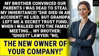 My Brother Stole My Inheritance, But Grandpa's Secret Trust Fund Changed Everything!