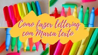 COMO FAZER LETTERING COM MARCA TEXTO 🩷✨ | Flavia Santyago