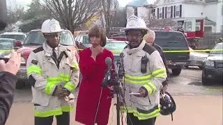 6 children missing, 4 people hurt in a northeast Baltimore house fire