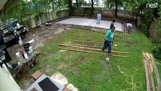 20 x 36 TuffShed Garage building the forms