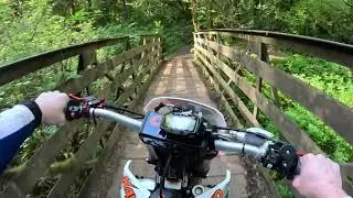2-Stroke Dirt Bike in the WOODS! | Kayo KT250