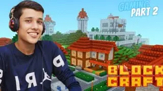block craft game build my modern hut //build mini zoo//first animal white cat 😺👷