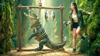 Survival Skills: Track the large crocodile and set a homemade trap along its path.