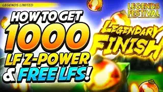 🔥 How To Get OVER 1,000 FREE Legends Limited Z-POWER + 4 FREE LF'S!!!  (DB Legends Legends Festival)