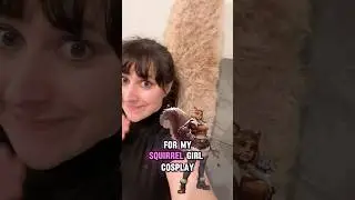 How I made my fluffy squirrel tail for a Squirrel Girl cosplay #diy #cosplay  ￼