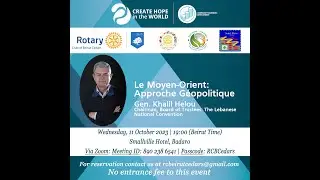 Le Moyen-Orient: Approche G&eacute;opolitique | Gen. Khalil Helou