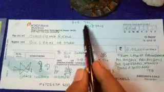 How to make an #abundance #cheque By #ShreevidhyaGold