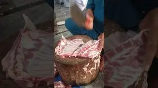 Mutton chops cutting expert butchers