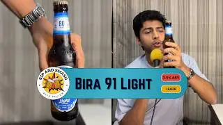 Daily Beer Review &ndash; Bira 91 Light | 330ml Bottle Chug & Rating | 3.2% ABV Low-Calorie Lager