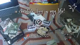a quiet and creative day in my life | journaling, burning a cd, and spending time outside