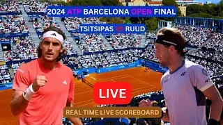 Stefanos Tsitsipas Vs Casper Ruud LIVE Score UPDATE Today Tennis 2024 ATP Barcelona Final LIVE