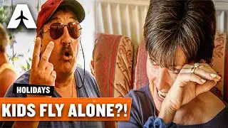 MOM LEFT BEHIND! 😭 Kids Fly Alone & Drunk Passenger BANNED | Holiday Airline Ep.01