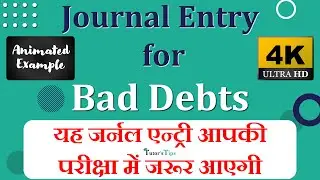Bad Debts journal entry class 11 - Explained with Animated Examples
