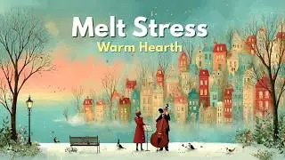 Peaceful Snowy Village ❄️ Calm Orchestral Music for Deep Sleep & Study