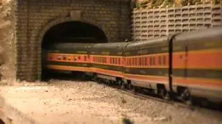 Great Northern Empire Builder around the layout HO Scale January 2012