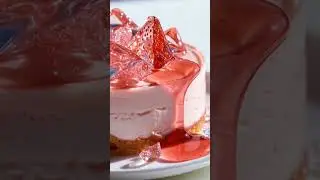Ultra-realistic ASMR food made entirely of transparent crystal glass, hyper-detailed glass cake 🍰#ai