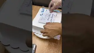 Blue square cake