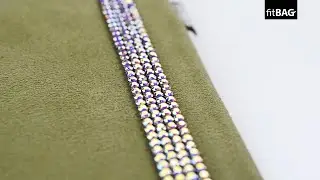 fitBAG Pop Series with Swarovski&reg; Crystals - Khaki Stripe
