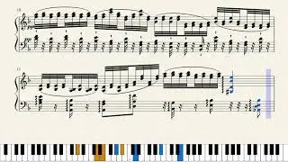 Etude pour piano en r&eacute; mineur .Hommage &agrave; Clara Haskil