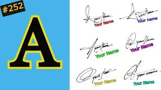 A signature | A signature style | A signature Simple | Signature of alphabet a | letter a signature