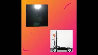 Moonlightia Cart Series Balloon Light Tower | #shorts #construction #mining  #explore #illustration