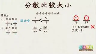 31 13 分数比较大小——通分和交叉相乘  小學奧數  五年級計算