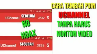 Cara Tambah Coin Uchannel Tanpa harus nonton Video ( Real No Hoax )