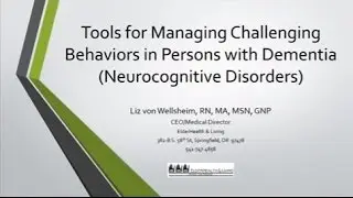 Assessment and Non Pharmacological Interventions