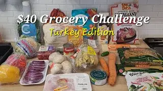 $40 Grocery Budget Challenge (Turkey Edition) - 7 DAY  #BudgetChallenge #NovaScotia #FrugalLiving