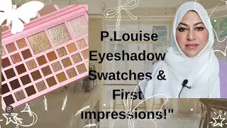 Exploring the P.Louise Eyeshadow Palette: Swatches & First Impressions!