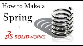 How to make a Spring in SolidWorks - Quick and Simple