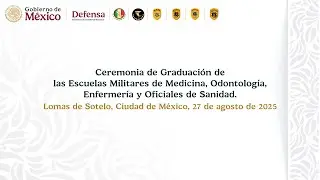 Ceremonia de Graduación de las Esc. Mil. de Medicina, Odontología, Enfermería y Oficiales de Sanidad
