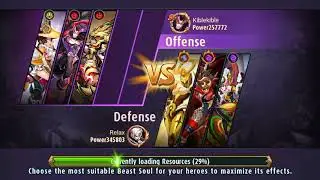 Magic Rush Heroes 90k diferent power with Centax