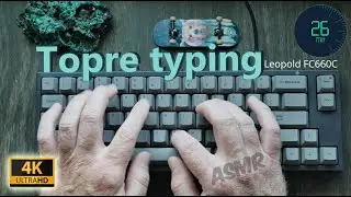 Topre typing keyboard ASMR (no talking) [4k] 2021