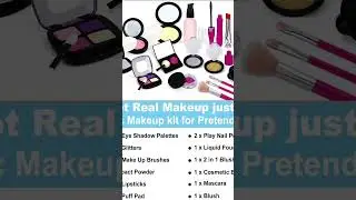 Tepsmigo Pretend Makeup Kit for Girls, Kids Pretend Play Makeup Set  