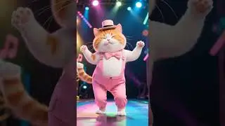 Cat Dance Performance on Stage! 🎉🐾 | Cutest Kitty Dance Show Ever #aicat #funnycatvideo #kidsvideos