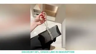 Women Classic fashion Satin Evening Bag Sparkly Banquet Tote Rhinestone Chain Decoration Dress Handb