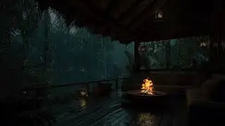 Midnight Thunder Rain Ambience | Gentle Storm Sounds for Deep Sleep Therapy and Mental Recovery
