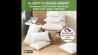 Woodles Cushion Insert Square Rectangle Pillow Filling 50x50cm 35x55cm