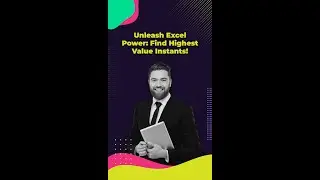EXCEL MAGIC! 🔮 Find the Highest Value in Seconds with MAX Function! 💡
