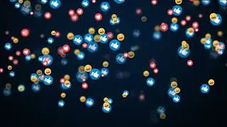 Emoji Background । Facebook emoji Particles Background