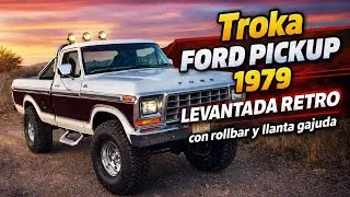 Troka Ford Pickup 1979 Levantada Vieja Escuela Retro