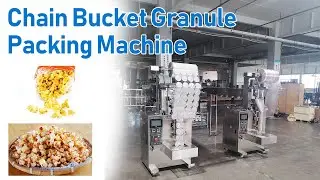 Chain bucket packaging machine for weighing filling granules | Precision granule packing solution