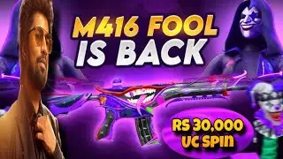 RS 30,000 SPIN FOOL SET M416 FULL MAX OUT ON LIVE || ANNIVASARY CRATE OPENING #M416SPIN