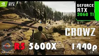 CROWZ | RTX 3060 TI + R5 5600x - 1440p | DLSS ON - All Settings | Benchmark ...