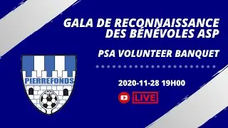Gala de reconnaissance des b&eacute;n&eacute;voles ASP | PSA Volunteer Banquet